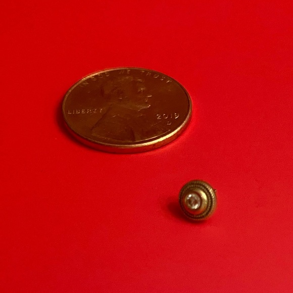 Body gems 14k gold threadless stud with quartz - Picture 2 of 2